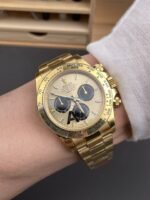 VS Factory Rolex Cosmograph Daytona 40mm Champagne Dial Yellow Gold (126508) 1:1 Super Clone – DD4131 Movement - 图片 5