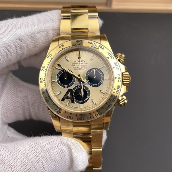 VS Factory Rolex Cosmograph Daytona 40mm Champagne Dial Yellow Gold (126508) 1:1 Super Clone – DD4131 Movement