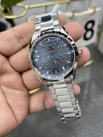 VS Factory Omega Seamaster Aqua Terra 150M 41mm Blue-Grey Teak Dial Smooth Bezel Oyster Bracelet (220.10.41.21.03.002) 1:1 Super Clone – DD 8900 Movement - 图片 4
