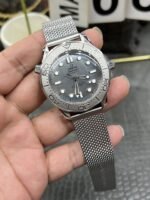 VS Factory Omega Seamaster Diver 300M 42mm James Bond 60th Anniversary Mesh Bracelet (210.30.42.20.06.002) 1:1 Super Clone – DD8806 Movement - 图片 5