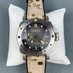VS Factory Panerai Submersible 44mm Black Dial Camouflage Fabric Strap(PAM01513) 1:1 Super Clone – Dandong P.9010 GMT Movement - 图片 2