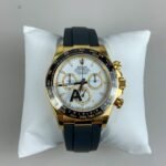 VS Factory Rolex Cosmograph Daytona Yellow Gold White Dial Rubber Strap (126518LN) 1:1 Super Clone – DD4131 Movement