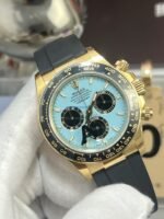 VS Factory Rolex Cosmograph Daytona “Tiffany” Turquoise Dial Rubber Strap (126518LN) 1:1 Super Clone – DD4131 Movement - 图片 3