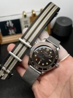 VS Factory Omega Seamaster Diver 300M 42mm 007 Edition “No Time To Die” Titanium Mesh (210.90.42.20.01.001) 1:1 Super Clone – DD8806 Movement - 图片 3