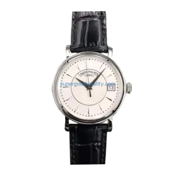 Patek Philippe Calatrava 5153G-010 “White Gold Officer’s Case” Authentic Clone 1:1