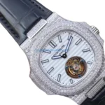 Patek Philippe Nautilus 5711 Tourbillon “Jumbo” White Dial Near Original Replica - 图片 2