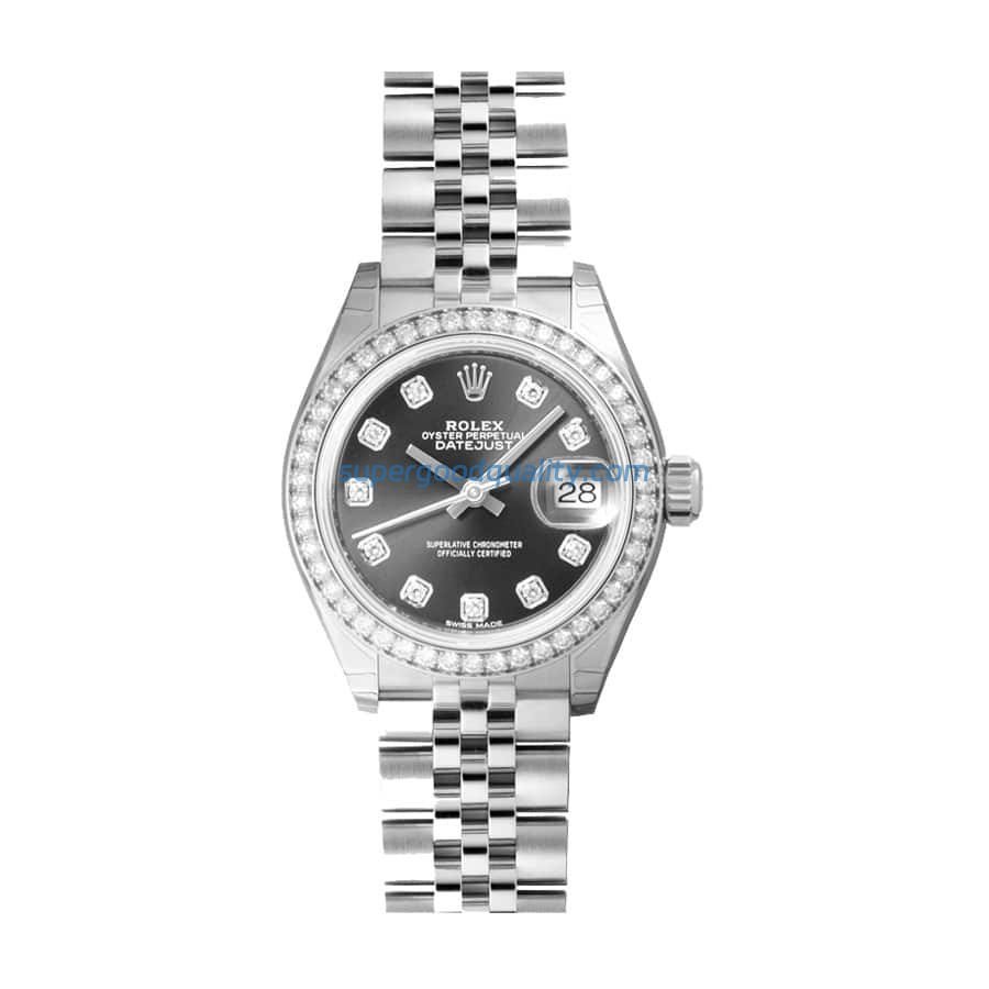 rolex-datejust-28mm-279384rbr-white-gold-automatic-dark-grey-diamond-dial.jpg Rolex Datejust 279381RBR Jubilee Diamond Super Accurate Clone - 图片 1