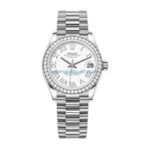 Rolex Datejust 278289RBR White Gold Diamond Bezel Luxury Clone Quality