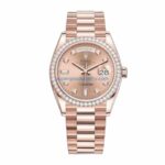 Rolex Day-Date 128345PDP “Pink Diamond” Super Clone Exceptional Replica 1:1