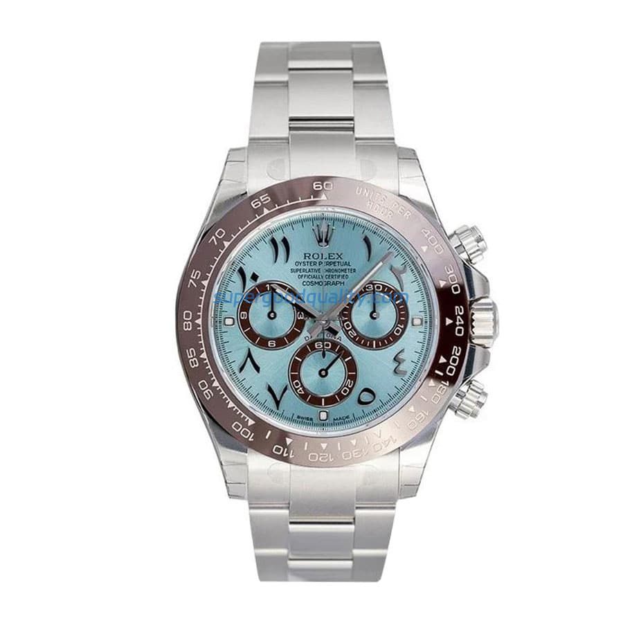 rolex-daytona-platinum-ice-blue-hindu-arabic-dial-116506-replica.jpg Rolex Cosmograph Daytona 116506 “Platinum Ice-Blue Arabic Dial” Mirror Replica 1:1 - 图片 1