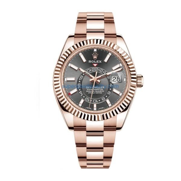 Rolex Sky-Dweller 326935-0007 “Everose Rhodium Dial” Next Level Replica