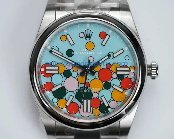 Clean Factory 124300‑0008 – 41mm Oyster Perpetual Celebration Dial Replica