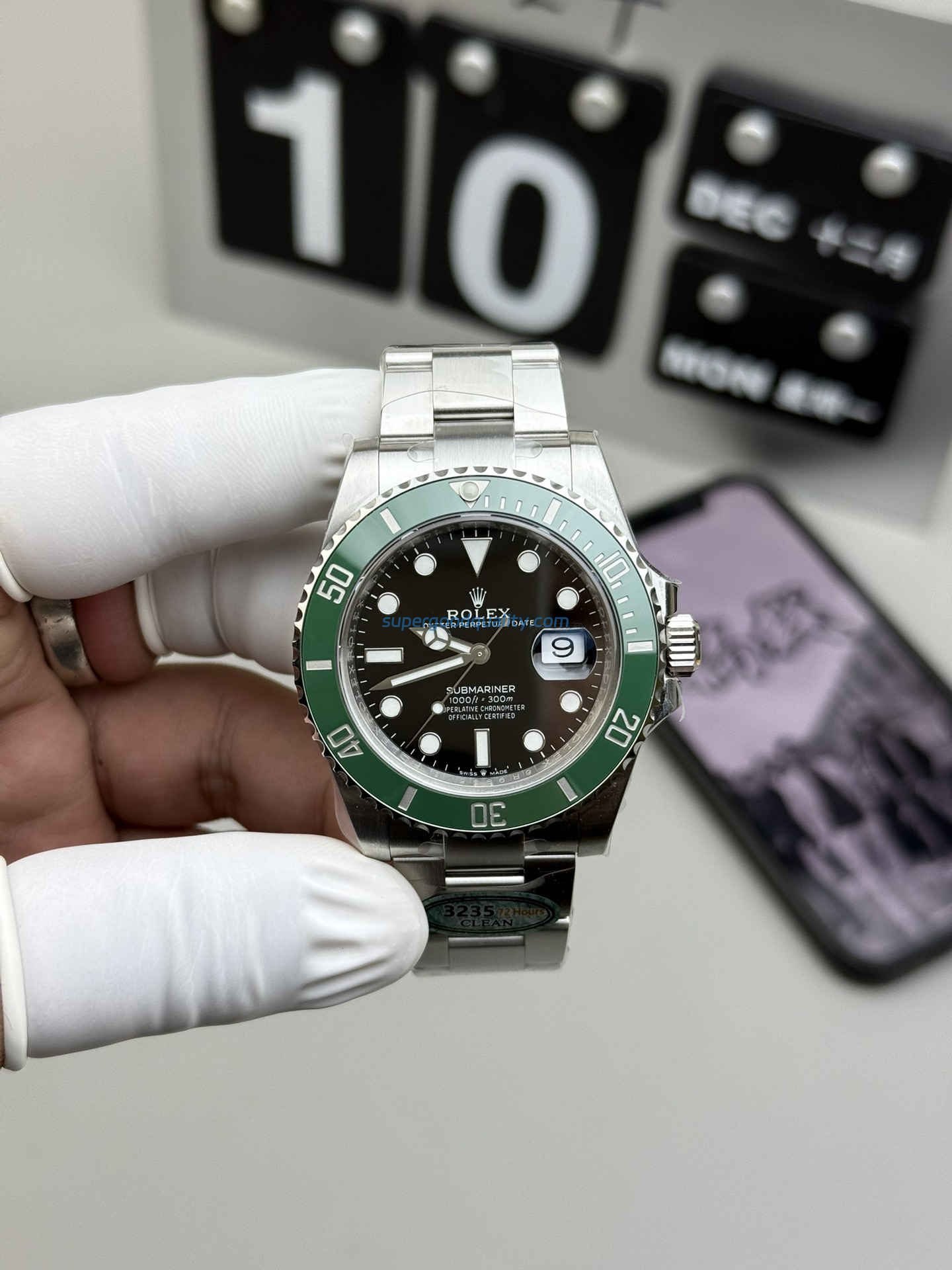 wsxc1763729446968_0.jpg Clean Factory Rolex Submariner 126610LV – 41mm Green Water Ghost Replica - 图片 1
