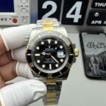 Clean Factory Rolex Submariner 116613LN – Two-Tone Black Submariner with 3135 Movement