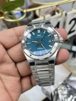 IWC Ingenieur Replica Blue Dial Watch – 40mm V7 Factory Automatic - 图片 4