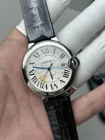 AF Factory Cartier Ballon Bleu 42mm Leather Strap Replica – Automatic Date - 图片 5