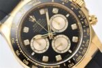 Rolex Daytona Black Dial Replica – Clean Factory 18K Gold Chronograph - 图片 3