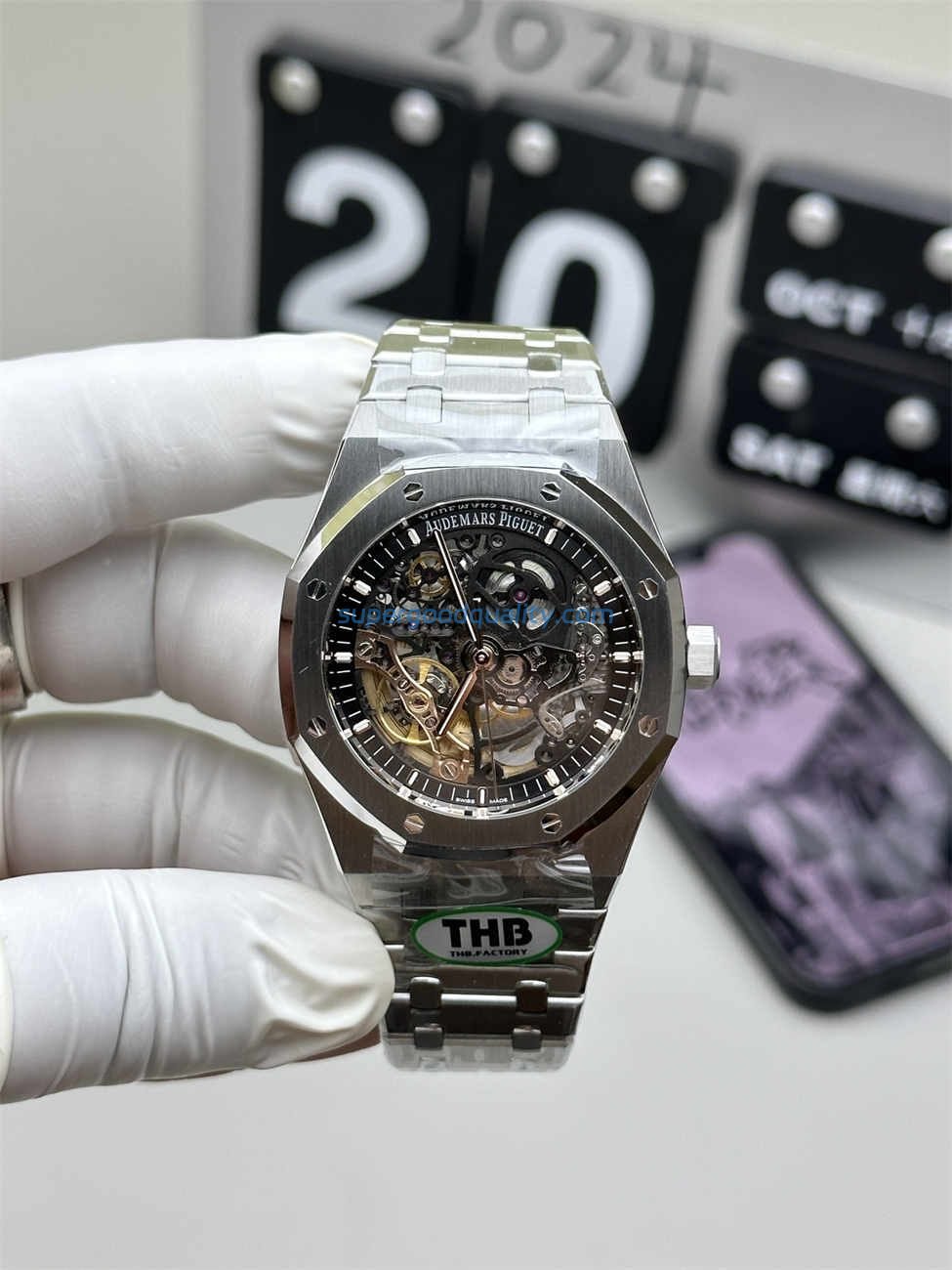 wsxc1766092913406_0.jpg Audemars Piguet 15407 Replica – Royal Oak Double Balance Wheel Openworked 41mm Super Clone - 图片 1