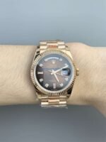 Rolex Day-Date 36 Gold Replica – Everose Gold President Watch with 3255 Clone Movement - 图片 2