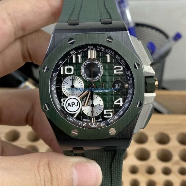 AP Royal Oak Offshore Ceramic Replica – Green Dial 44mm (APJ Factory)