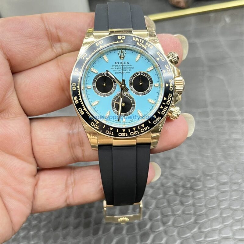 Rolex Daytona 126518LN Replica – Yellow Gold Oysterflex Chronograph