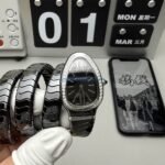 Bvlgari Serpenti 102803 Replica – Black Diamond Ceramic Watch