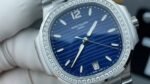 Patek Nautilus 7118 Diamond Replica – Blue Dial Luxury Ladies Nautilus - 图片 3