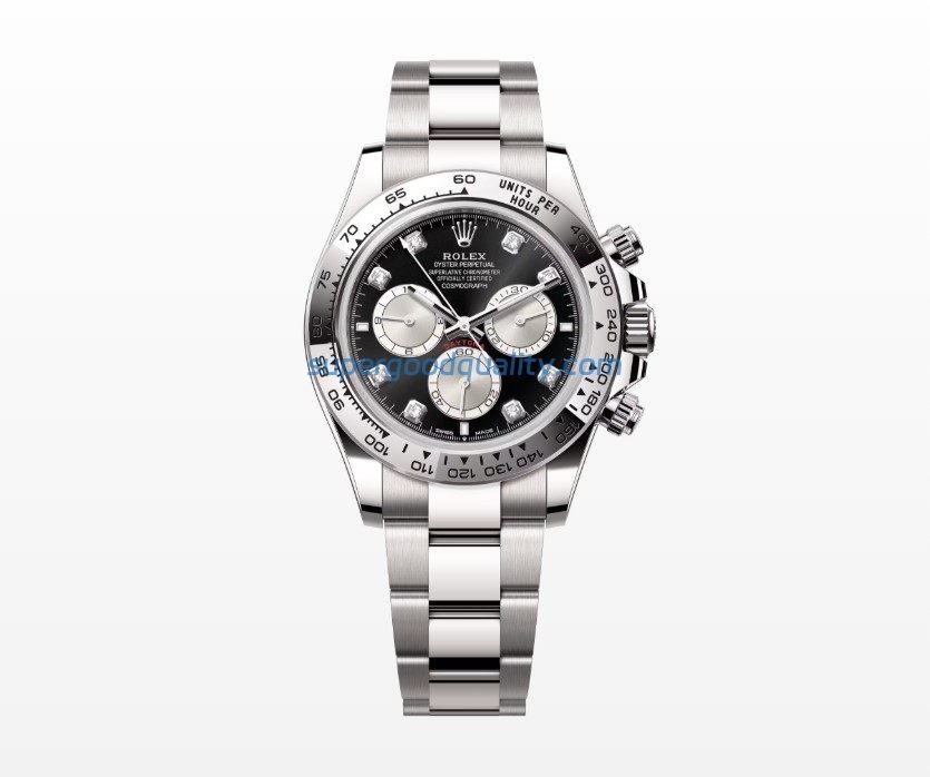 屏幕截图-2025-12-17-111004.jpg Clean Factory Rolex Daytona 126509 Replica – White Gold Black Diamond Dial (4131) - 图片 1