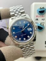 VS Factory Rolex Datejust 41 Blue Diamond Dial Jubilee Bracelet (126334) 1:1 Super Clone – DD3235 Movement - 图片 3