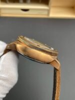 VS Factory Panerai Submersible 47mm1950 Matte Olive Green Dial Bronzo Bezel Brown Leather Strap (PAM00382)1:1 Super Clone – DDP.9000 Movement - 图片 5