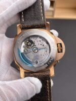 VS Factory Panerai Submersible 47mm1950 Matte Olive Green Dial Bronzo Bezel Brown Leather Strap (PAM00382)1:1 Super Clone – DDP.9000 Movement - 图片 6