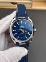 VS Factory Omega Seamaster Aqua Terra 150M 41mm Blue Dial Smooth Bezel Yellow Seconds Hand (220.12.41.21.03.009) 1:1 Super Clone – Dandong 8900 Movement