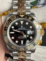 VS Factory Rolex GMT-Master II Two-Tone Yellow Gold Black/Grey Ceramic Bezel Jubilee Bracelet(126713grnr) 1:1 Super Clone – DD3285 Movement - 图片 8