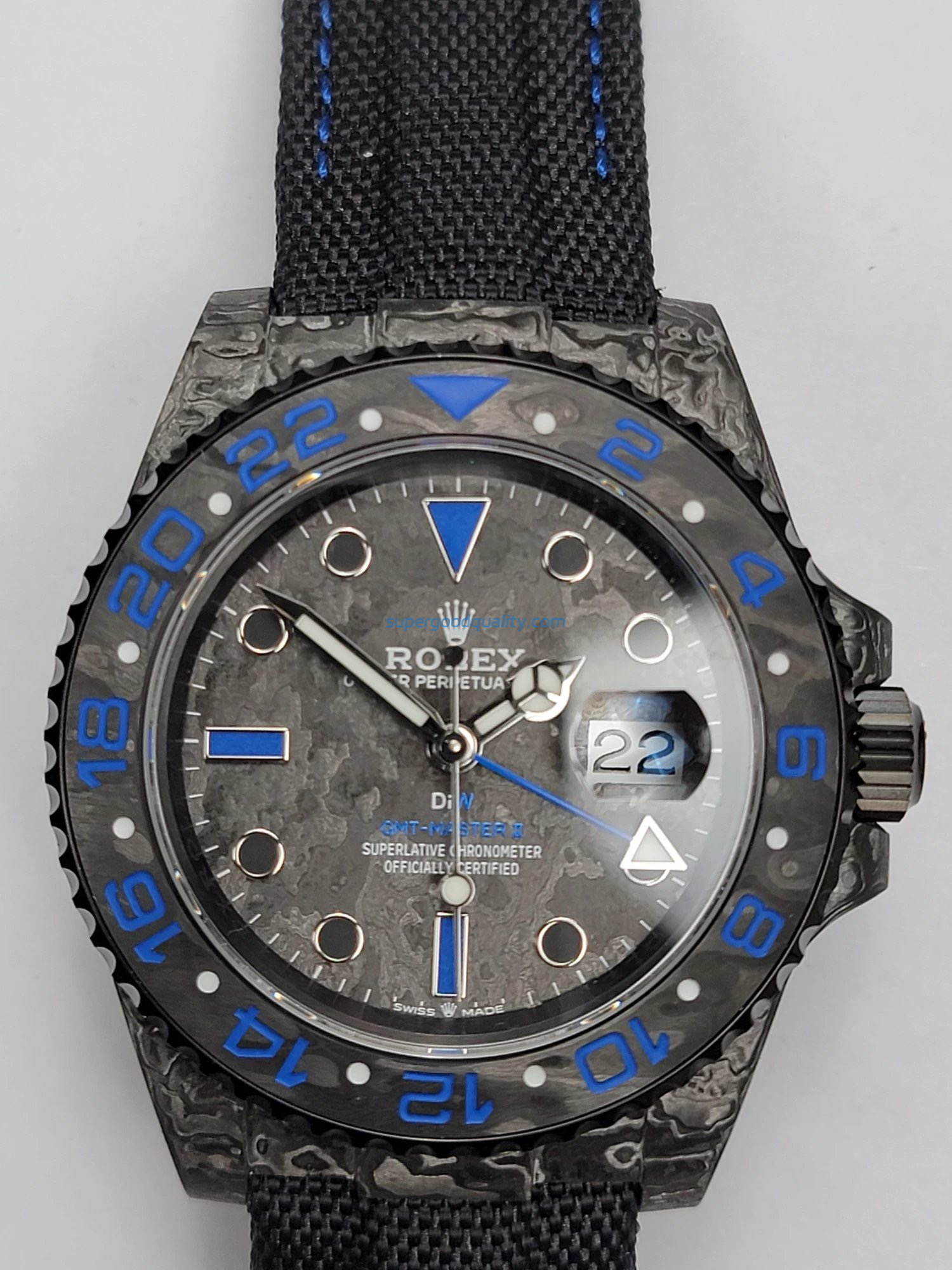 微信图片_20260303170532_263_116.png VS Factory Rolex GMT-Master II “DiW Carbon Blue” Forged Carbon Fiber (Custom Edition) 1:1 Super Clone – DD3285 Movement - 图片 1