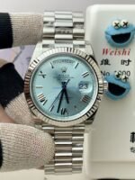 VS Factory Rolex Day-Date 40 Platinum Ice Blue Dial (228236) 1:1 Super Clone – DD3255 Movement - 图片 2