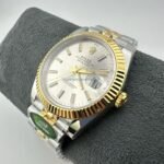 ARF Factory Counterweight Rolex Datejust 126333-0002 41mm Half Yellow Gold Silver Dial Jubilee - 图片 7