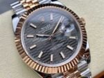 ARF Factory Counterweight Rolex Datejust 126331-0020 41mm Half Rose Gold Fluted Grey Dial Jubilee - 图片 2