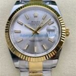 ARF Factory Counterweight Rolex Datejust 126333-0001 41mm Half Yellow Gold Silver Dial