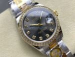 ARF Factory Counterweight Rolex Datejust Oyster 278383RBR-0021 31mm Yellow Gold Diamond Bezel Grey Dial - 图片 2