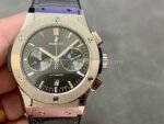 HB Factory Hublot Classic Fusion Racing Grey 521.NX.7071.LR 45mm Leather Strap Grey Dial