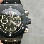 HB Factory Hublot Big Bang Unico 411.CI.1170.RX 45mm Black Ceramics Black Rubber Strap Black Skeletonized Dial