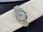 GS Factory Rolex Datejust 278383RBR-0028 31MM Diamond Bezel Half Gold Diamond Mop White Mother Of Pearl Dial Jubilee - 图片 4