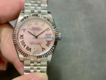GS Factory Rolex Datejust 278274-0024 31MM Full 904L Roman Number&Diamond Mop Pink Dial Jubilee